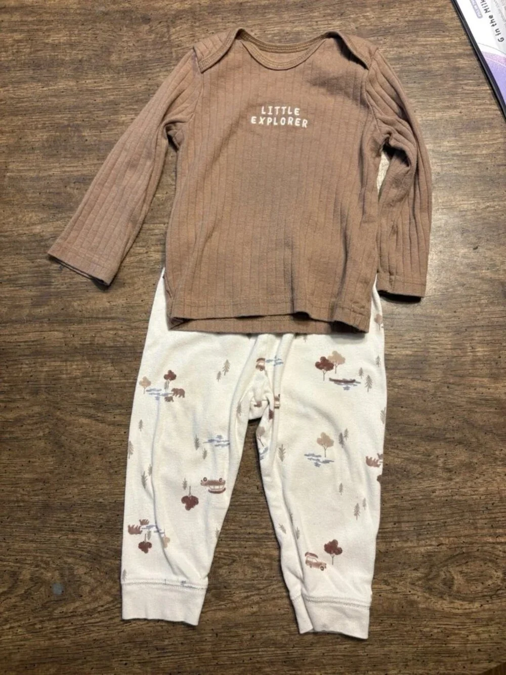 12M Carter's Just One You Baby B 3-Piece Wilderness Bodysuit Set Little Explorer